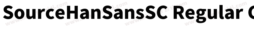 SourceHanSansSC Regular GBpc字体转换